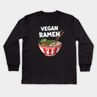 Vegan Ramen Lovers Kids Long Sleeve T-Shirt