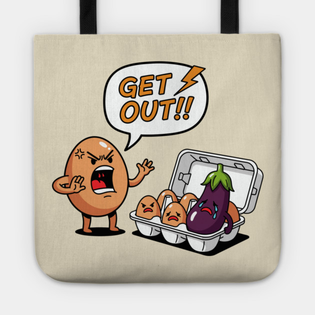 Eggplant Intruder Tote by enrynz