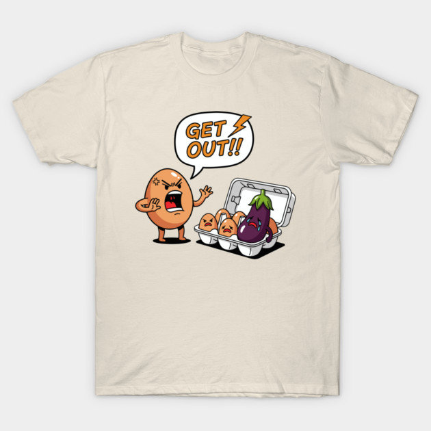 Eggplant Intruder T-Shirt by enrynz