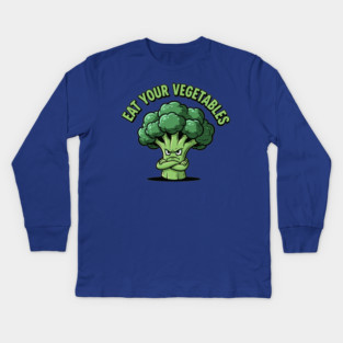 Eat Your Veggies Kids Long Sleeve T-Shirt
