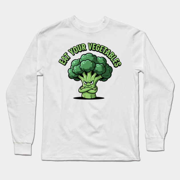 Eat Your Veggies Long Sleeve T-Shirt by enrynz