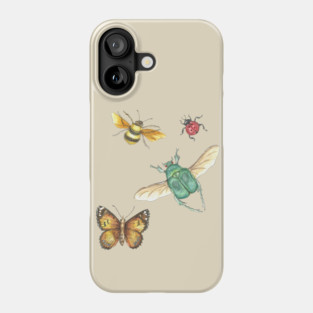 Collection of insects Phone Case