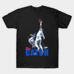 Retro The Catch Los Angeles Champs Baseball Andy Pages- Kike Hernandez Dodgers T-Shirt