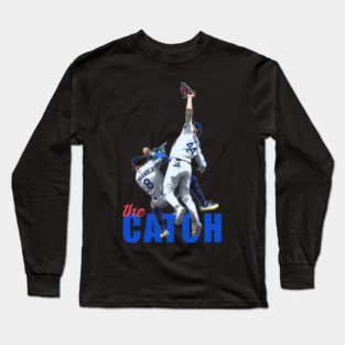 Retro The Catch Los Angeles Champs Baseball Andy Pages- Kike Hernandez Dodgers Long Sleeve T-Shirt