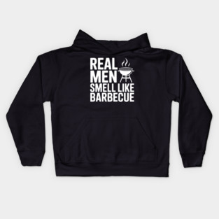 Real Men Smell Like Barbecue Kids Hoodie