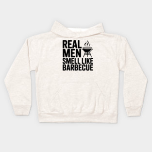 Real Men Smell Like Barbecue Kids Hoodie