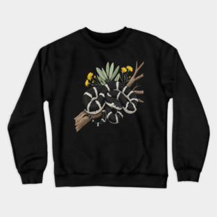 California Kingsnake with Desert Blooms Crewneck Sweatshirt