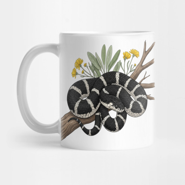 California Kingsnake with Desert Blooms by BirdsnStuff