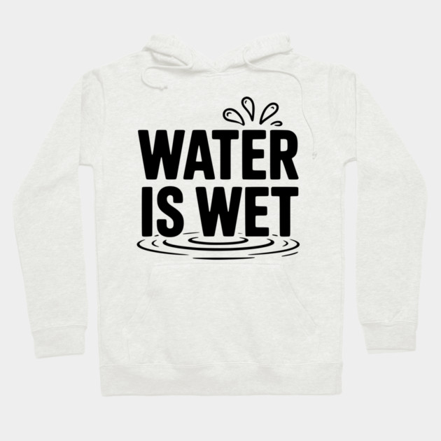 Water is Wet Hoodie by Frank Ring