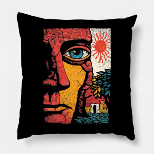 Solar Soul | Folk Art Sun Connection Pillow
