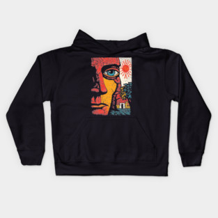Solar Soul | Folk Art Sun Connection Kids Hoodie