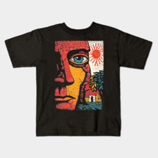 Solar Soul | Folk Art Sun Connection Kids T-Shirt