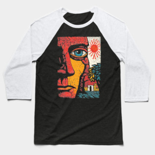 Solar Soul | Folk Art Sun Connection Baseball T-Shirt