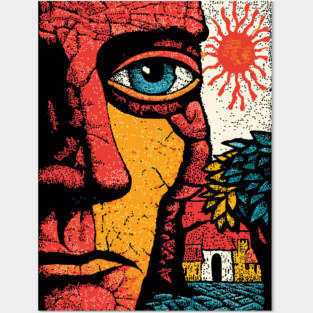 Solar Soul | Folk Art Sun Connection Posters and Art