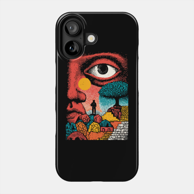 Vision Quest | Psychedelic Third Eye Art Phone Case by TuncGK