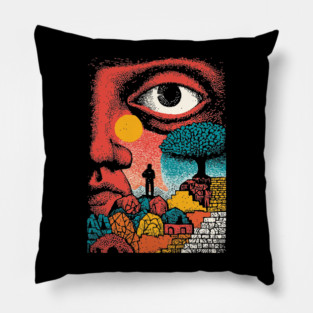 Vision Quest | Psychedelic Third Eye Art Pillow
