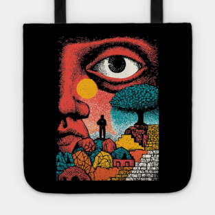 Vision Quest | Psychedelic Third Eye Art Tote