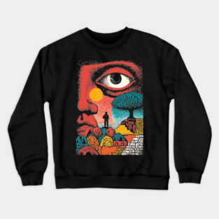 Vision Quest | Psychedelic Third Eye Art Crewneck Sweatshirt