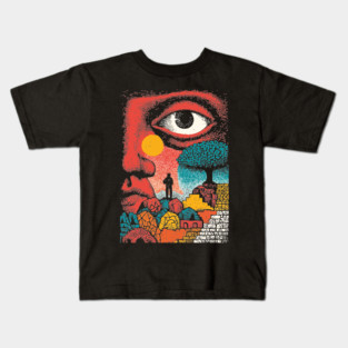 Vision Quest | Psychedelic Third Eye Art Kids T-Shirt