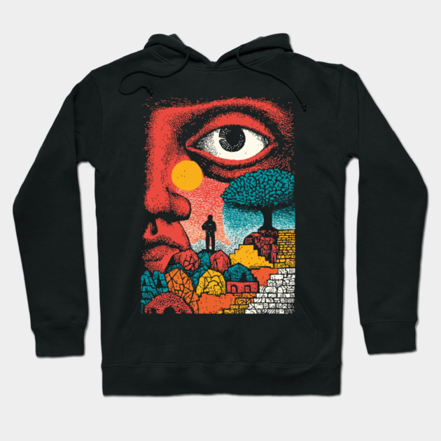 Vision Quest | Psychedelic Third Eye Art Hoodie by TuncGK