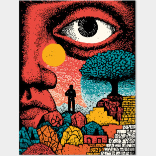 Vision Quest | Psychedelic Third Eye Art Posters and Art