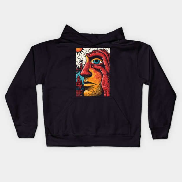 The Inner Citadel | Surreal Art of the Human Mind Kids Hoodie by TuncGK
