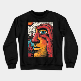 The Inner Citadel | Surreal Art of the Human Mind Crewneck Sweatshirt