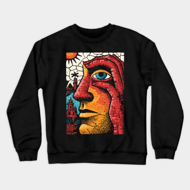 The Inner Citadel | Surreal Art of the Human Mind Crewneck Sweatshirt by TuncGK