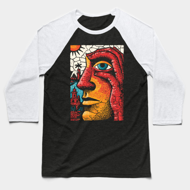 The Inner Citadel | Surreal Art of the Human Mind Baseball T-Shirt by TuncGK