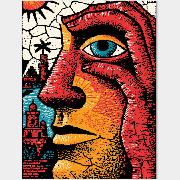 The Inner Citadel | Surreal Art of the Human Mind Wall Art by TuncGK