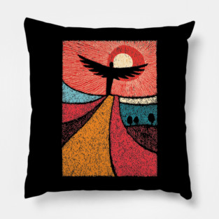 Phoenix Rising | A Symbol of Rebirth and New Beginnings Pillow