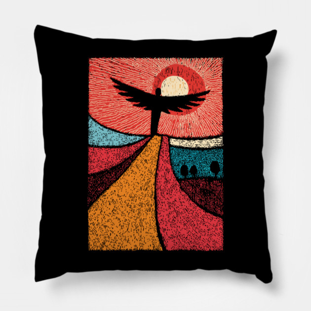 Phoenix Rising | A Symbol of Rebirth and New Beginnings Pillow by TuncGK