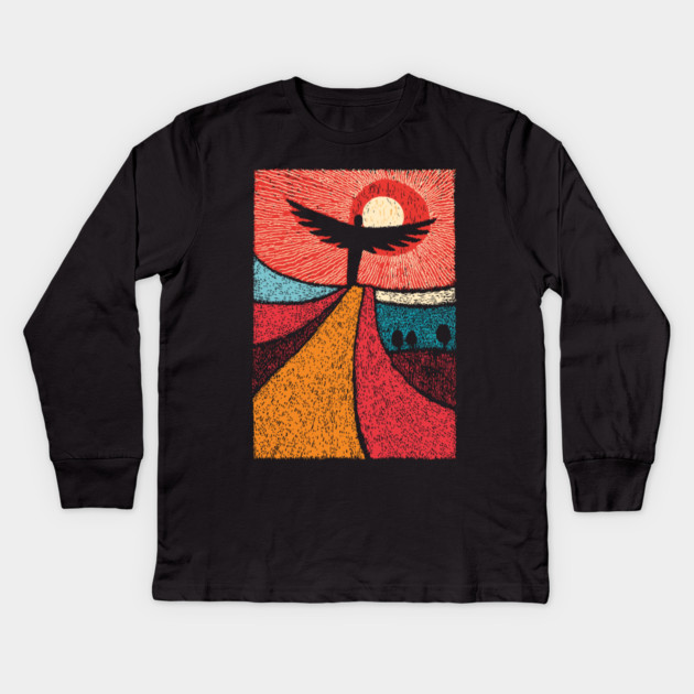 Phoenix Rising | A Symbol of Rebirth and New Beginnings Kids Long Sleeve T-Shirt by TuncGK
