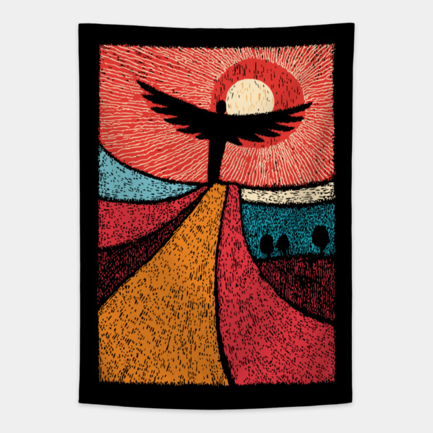 Phoenix Rising | A Symbol of Rebirth and New Beginnings Tapestry by TuncGK