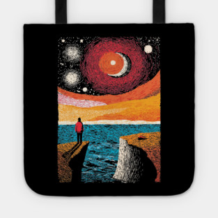 Facing the Sublime | Powerful Ocean Sunset Tote