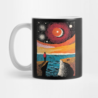 Facing the Sublime | Powerful Ocean Sunset Mug