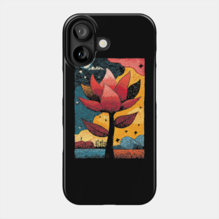 Celestial Bloom | Surreal Botanical Night Garden Phone Case