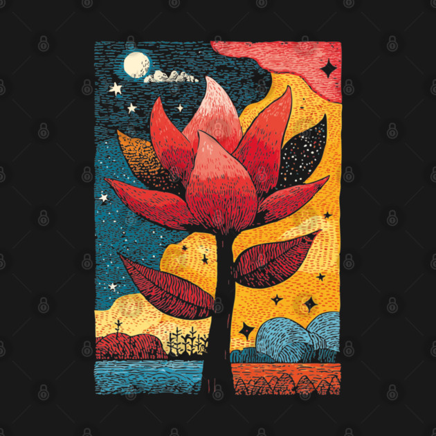 Celestial Bloom | Surreal Botanical Night Garden by TuncGK