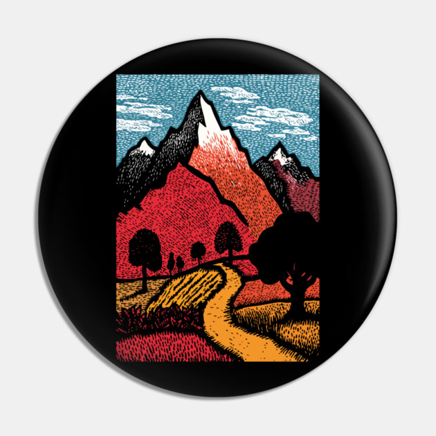 The Adventure Begins | Winding Road to the Mountains Pin by TuncGK