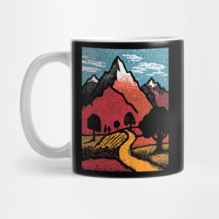 The Adventure Begins | Winding Road to the Mountains Mug