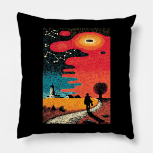 Finding the Way | Lighthouse of Spiritual Guidance Pillow