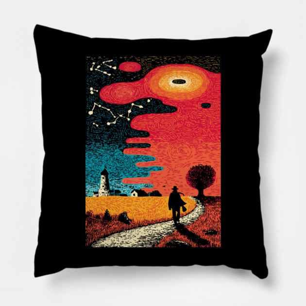 Finding the Way | Lighthouse of Spiritual Guidance Pillow by TuncGK