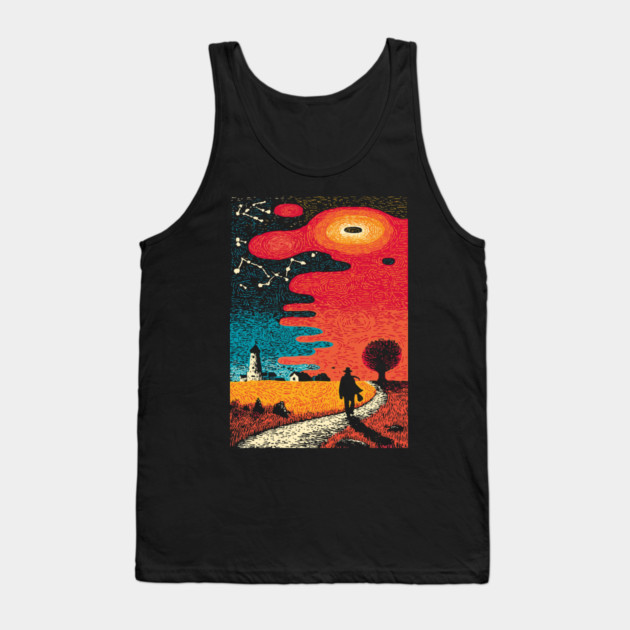 Finding the Way | Lighthouse of Spiritual Guidance Tank Top by TuncGK