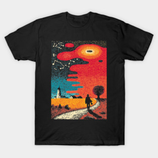 Finding the Way | Lighthouse of Spiritual Guidance T-Shirt