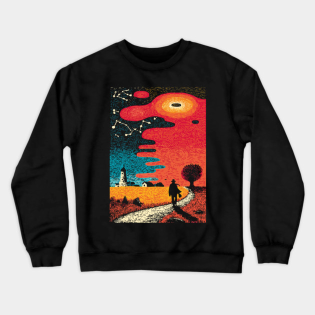 Finding the Way | Lighthouse of Spiritual Guidance Crewneck Sweatshirt by TuncGK