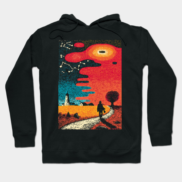 Finding the Way | Lighthouse of Spiritual Guidance Hoodie by TuncGK