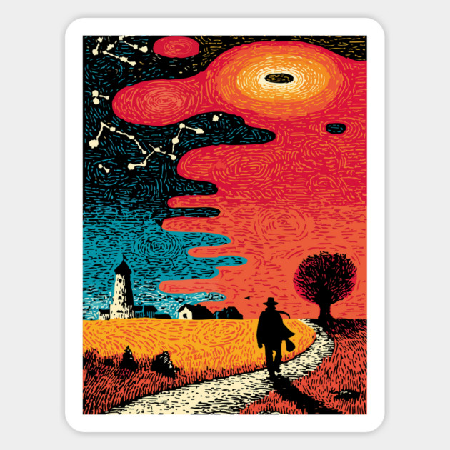 Finding the Way | Lighthouse of Spiritual Guidance Magnet by TuncGK