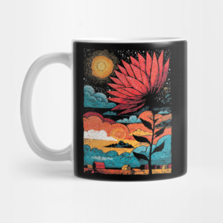 Groovy Growth | 70s Retro Psychedelic Flower Mug