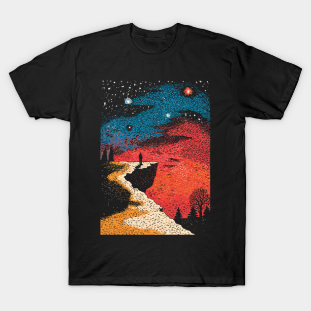 The Long Path | An Existential Journey T-Shirt by TuncGK