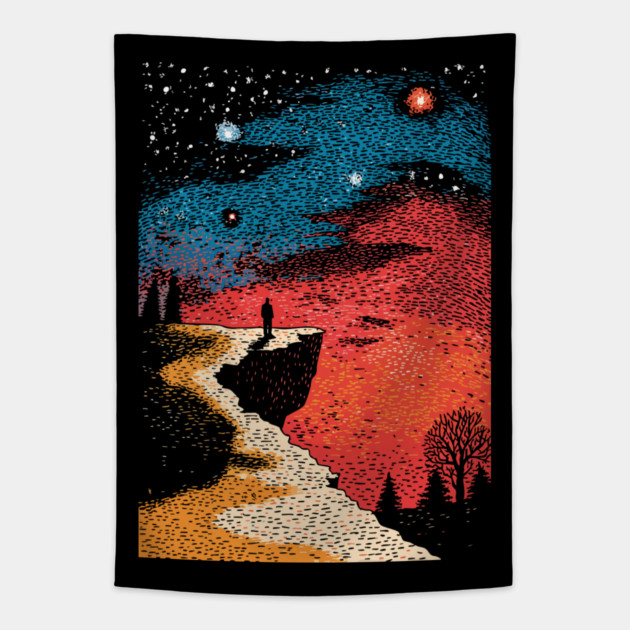 The Long Path | An Existential Journey Tapestry by TuncGK